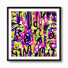 Scribbles in Color Art Print