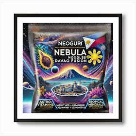 Neoguri Nebula Noodles Davao Attractions Packaging Scifi Art Print