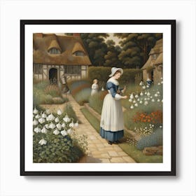 Mistress Mary's garden Art Print