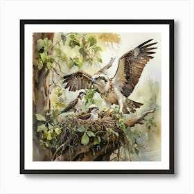 Osprey Family Poster