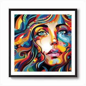 Portrait Of A Woman 43 Art Print