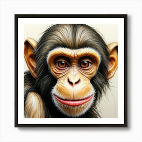 Chimpanzee 11 Art Print