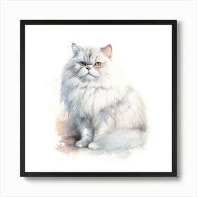 Chinchilla Persian Cat Portrait 2 Art Print