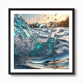 Water Splash 5 Art Print