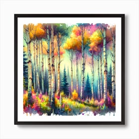 Aspen Forest Art Print