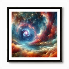 Cosmic Whirl 7 Art Print