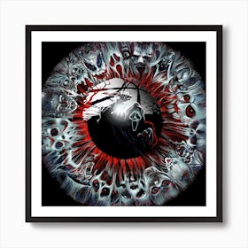 Lost In Your Eye Scream Square Art Print