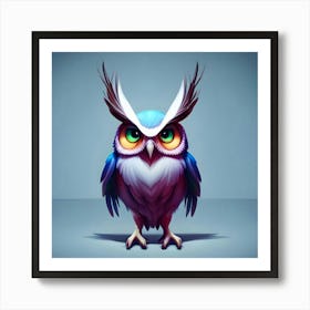 Owl Portrait 2 Art Print