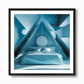 Abstract Bedroom Art Print