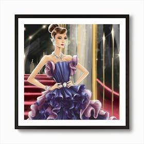 Oscar Dress Art Print