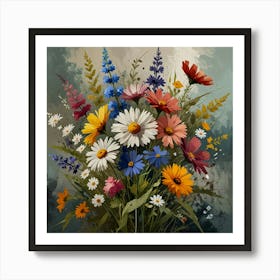 Flowers In A Vase 4 Art Print