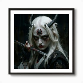 Demon Girl Art Print