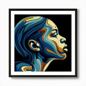 Face Of A Woman Art Print