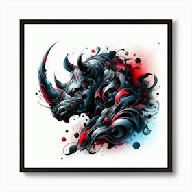 Rhino 4 Art Print