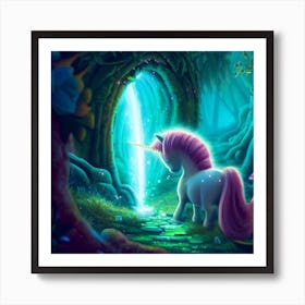A unicorn Art Print