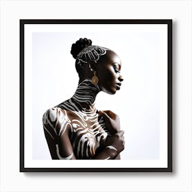 African Femela Faces Csaba Fikker 4 Art Print