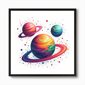 Saturn Planets 1 Art Print