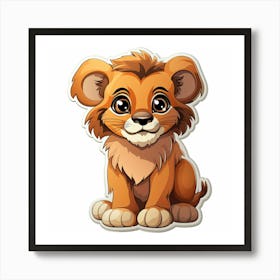Lion Cub 40 Art Print