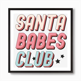 Santa Babes Club Poster