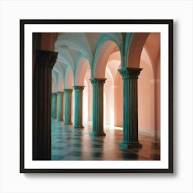 Pillars Stock Videos & Royalty-Free Footage Art Print