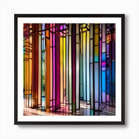 Stained Glass Window Art Print