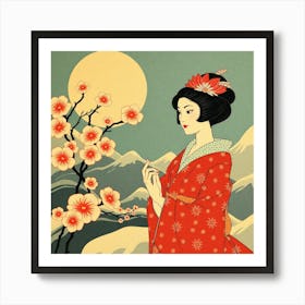 Geisha 25 Art Print