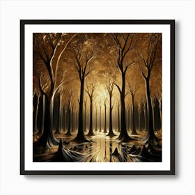 Dark Forest 22 Art Print