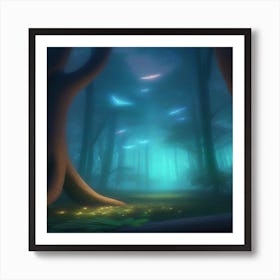 Dark Forest Art Print