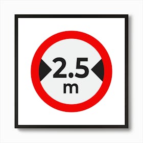 Speed Limit Sign.A fine artistic print that decorates the place.5 Art Print