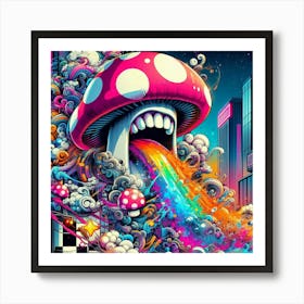 Psychedelic Mushroom 5 Art Print