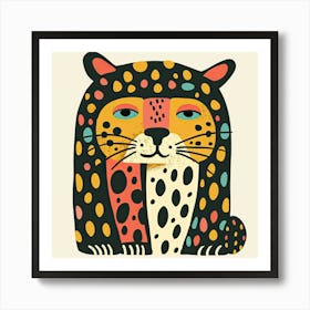 Charming Illustration Jaguar 3 Art Print