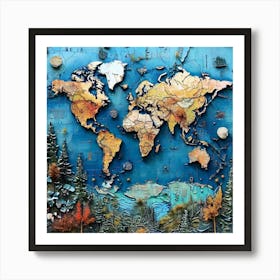 World Map 1 Poster