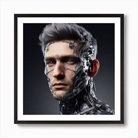 Cyborg Man Art Print