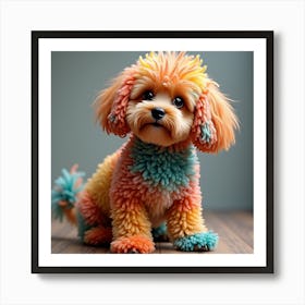 Cute Poodle Art Print