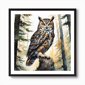 Great Horned Owl 14 Art Print