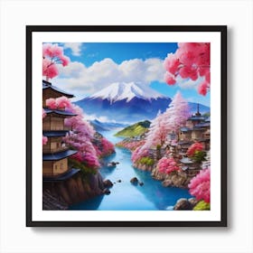 Cherry Blossoms In Japan 7 Art Print