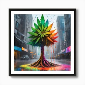 Rainbow Tree Art Print