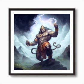 Lord Hanuman 3 Art Print