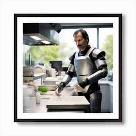 Steve Jobs In The Kitchen 1 Art Print