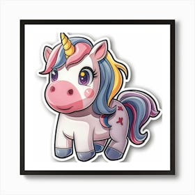 Unicorn Sticker 143 Art Print