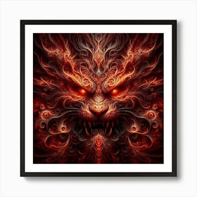 Demon Head 1 Art Print