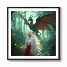 Fairy In The Forest Art Print