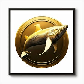 Whale logo 1 Art Print