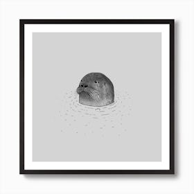 Sad Seal Art Print