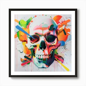 Skull Painting 40 Art Print