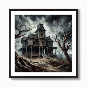 Haunted House 3 Art Print