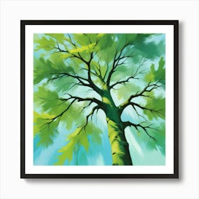 Tree In The Sky Art Print