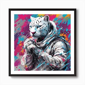 Snow Leopard Art Print