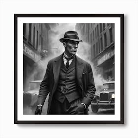 Man In Hat Art Print