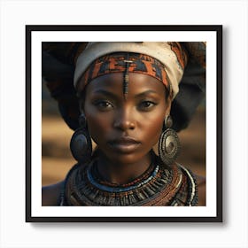 African Beauty Art Print